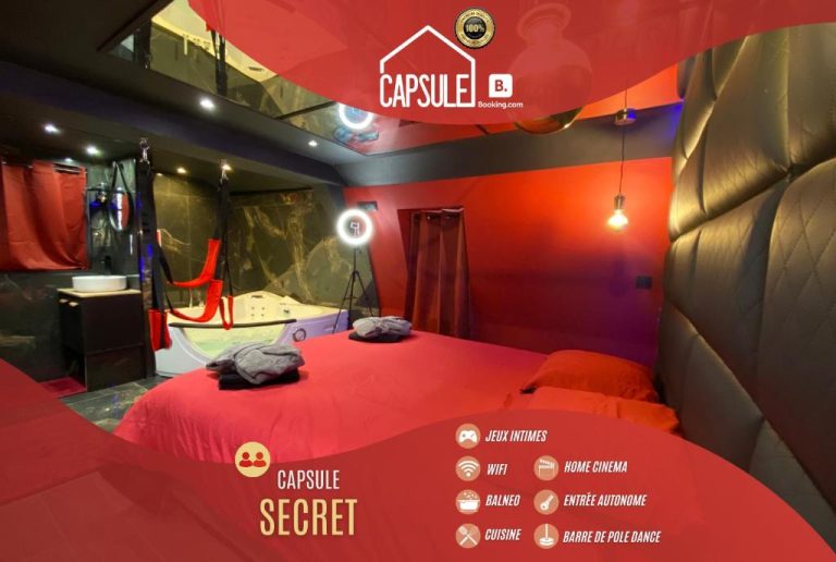 Une love room romantique avec jacuzzi pour couple à ValenciennesNord