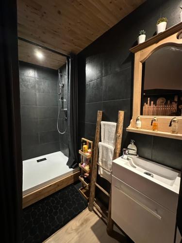 Une love room romantique avec jacuzzi pour couple à Mons-en-PévèleNord