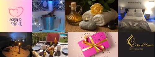 Une love room romantique avec jacuzzi pour couple à CastelsDordogne