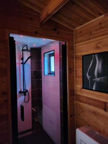 Une love room romantique avec jacuzzi pour couple à Saint-AigulinCharente-Maritime