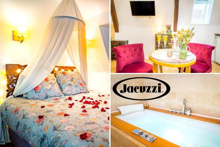 Une love room romantique avec jacuzzi pour couple à LaonAisne