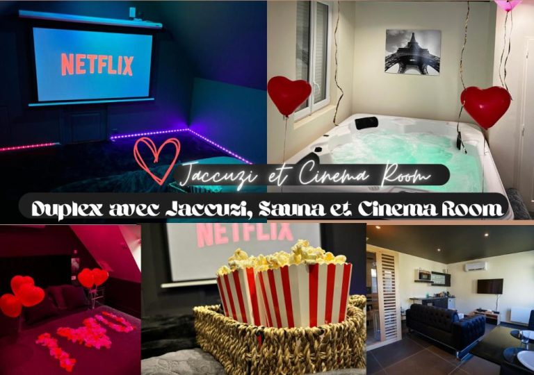 Une love room romantique avec jacuzzi pour couple à FontenoyAisne