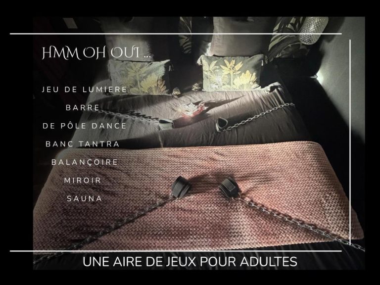 Une love room romantique avec jacuzzi pour couple à Saint-QuentinAisne