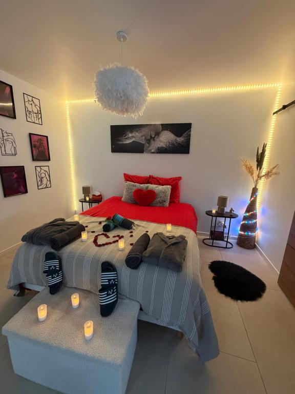 Love room proche du bassin , jacuzzi, jardin privé