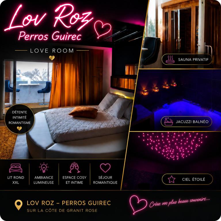 Plage LovRoz, love room sauna et balnéo