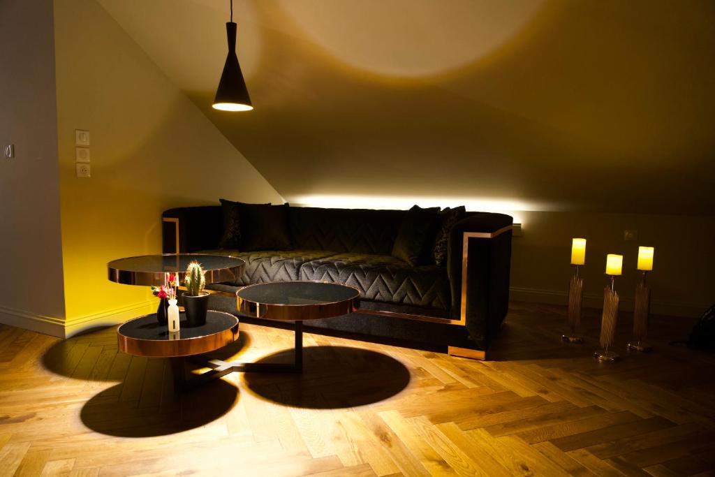 Magnifique Villa le89golden jacuzzi et sauna privatif — love room à Mulhouse