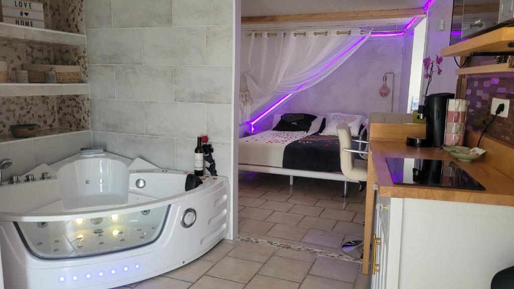 Plage Au Fil De l&rsquo; Eau 21 rue des Minotiers 43110 Aurec-sur-loire — love room à Aurec-sur-Loire