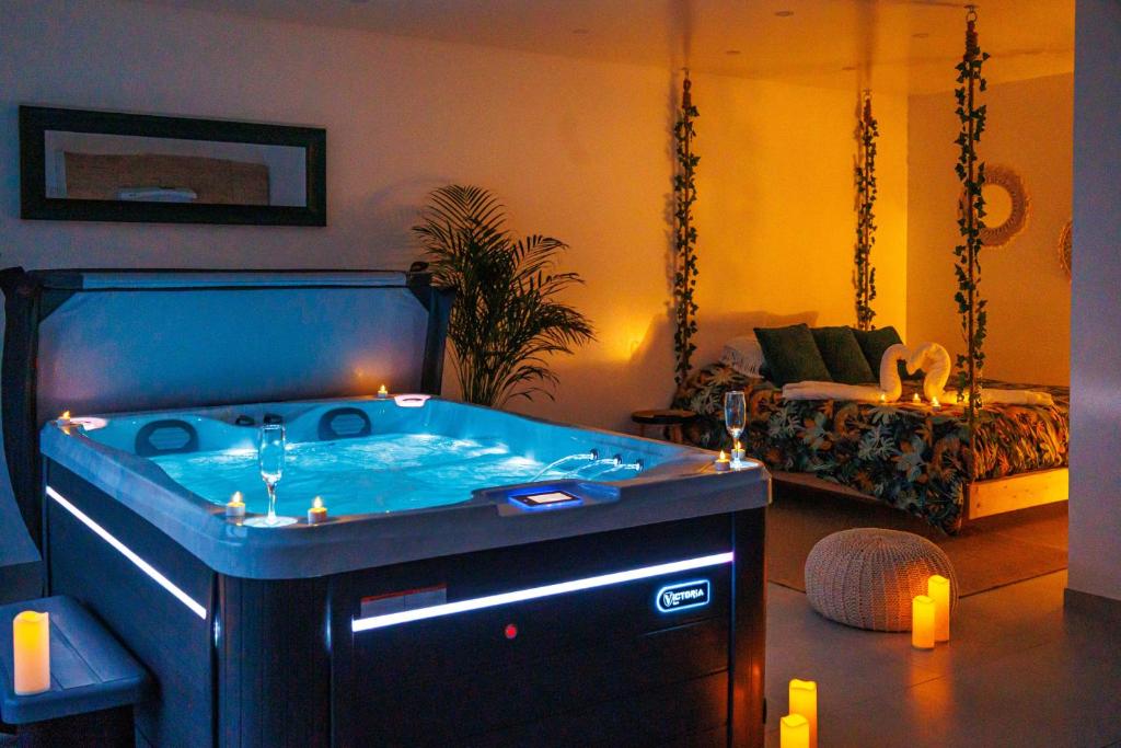 Une love room romantique avec jacuzzi pour couple à Urschenheim (Haut-Rhin)